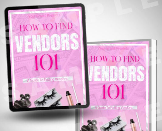 Need Help Starting A Business Up ? Vendor list 101